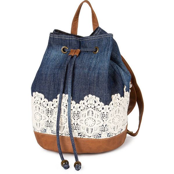 Denim Bloom Backpack